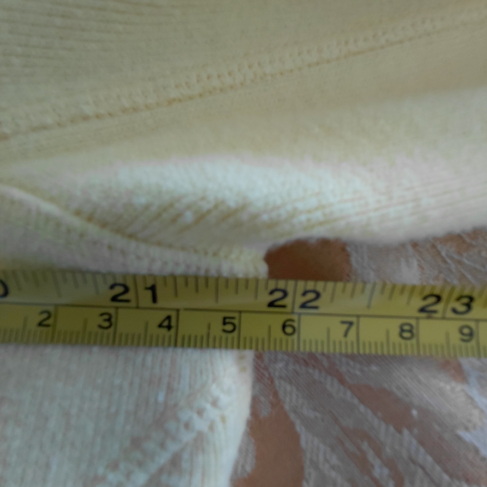 Tommy Bahama Pale Yellow Half-Zip Turtleneck Sweater - Picture 8 of 9